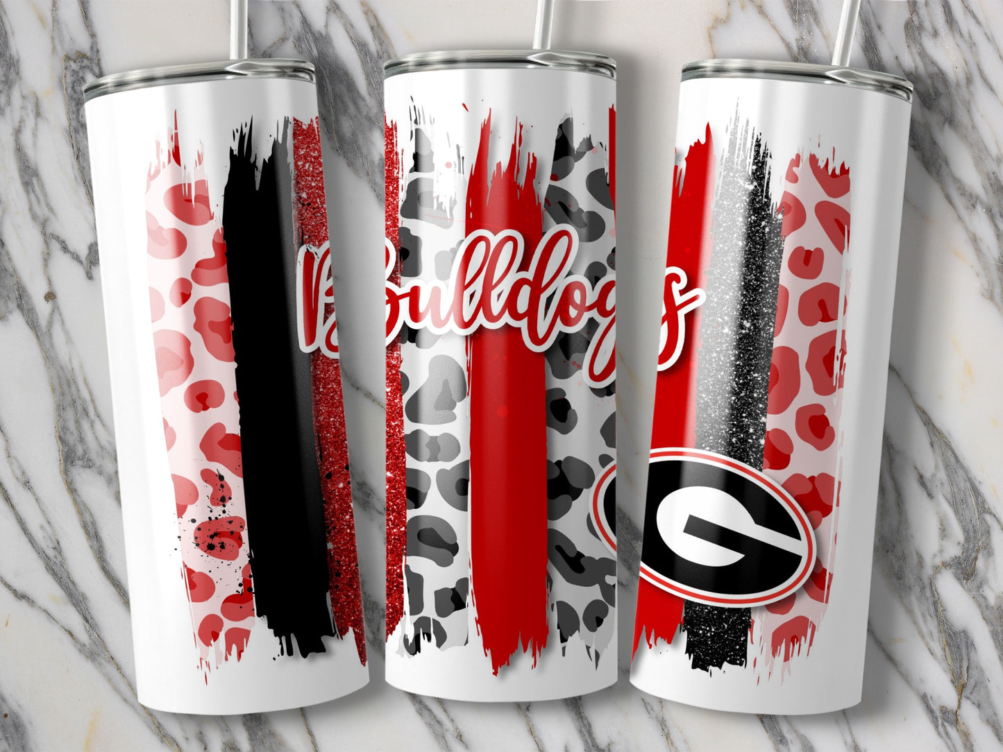 Bulldogs Brush Strokes with G Logo University Tumblers