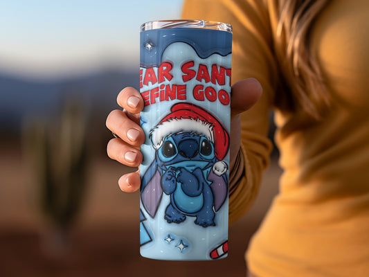 Dear Santa Define Good Insulated Tumbler Cup Gift