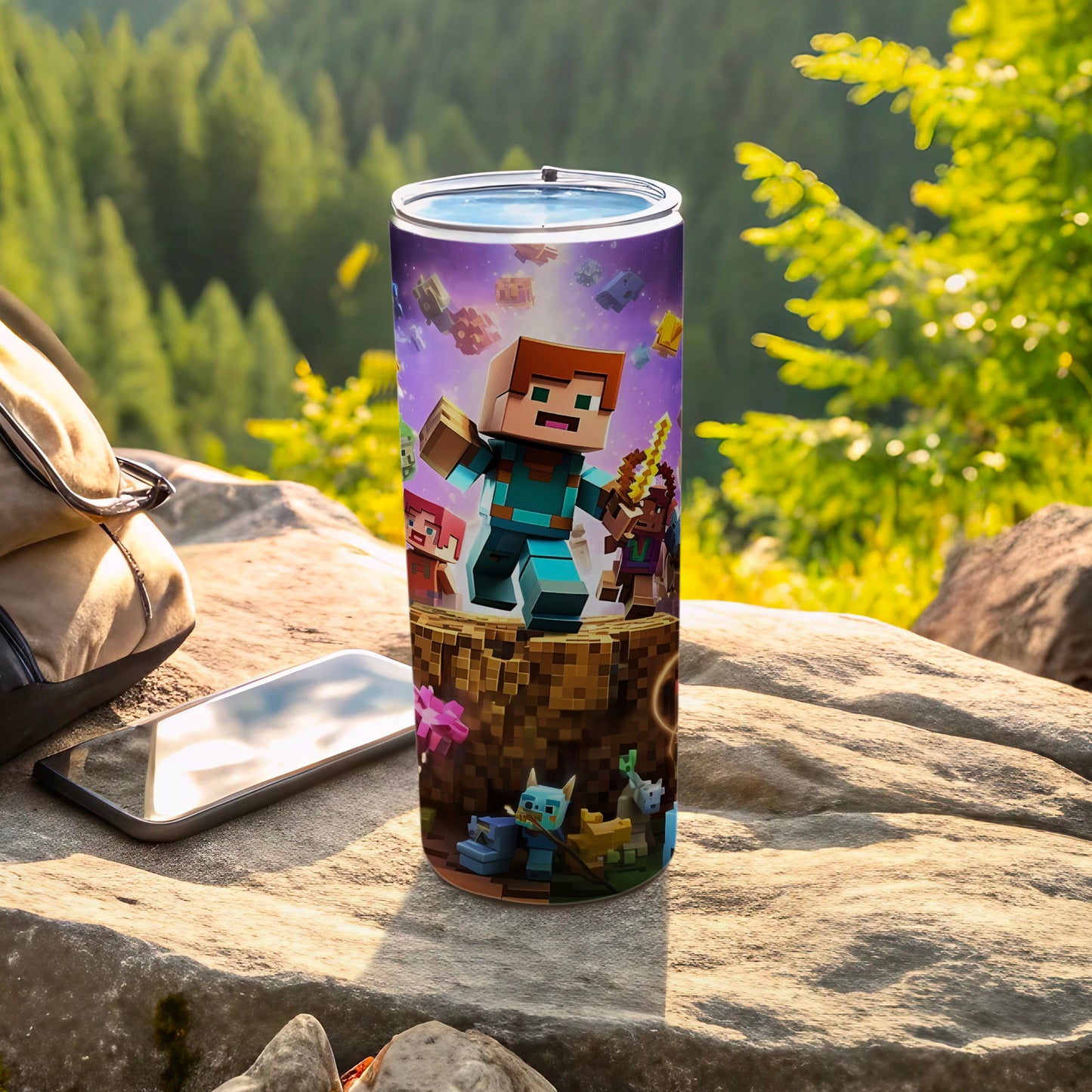Vibrant Gaming Character Design Tumbler Flask Cup