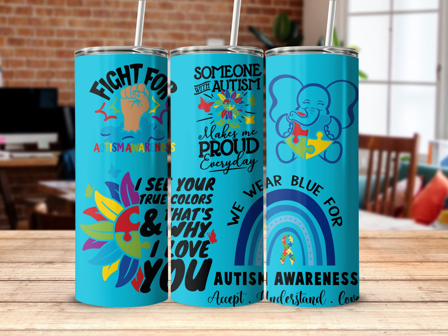 Fight For Autism Awareness Tumbler