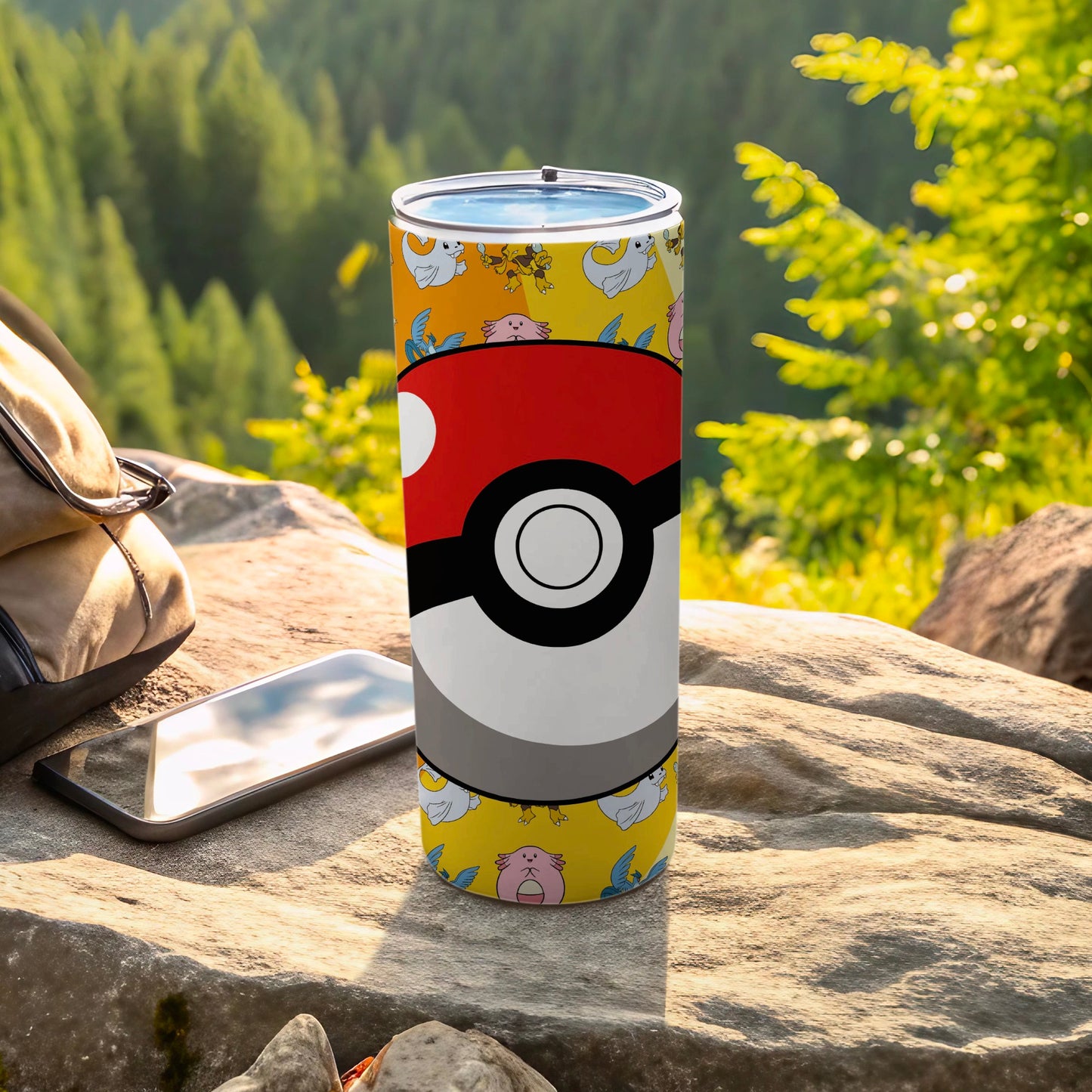 Vibrant Pokemon Theme Insulated Tumbler Cup