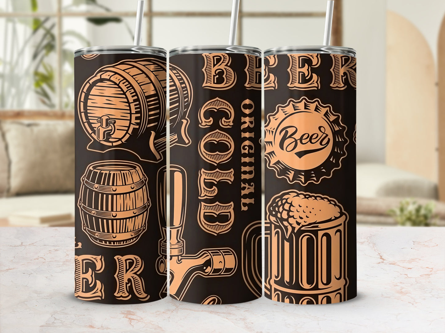 Original Cold Beer Decorative Drinkware