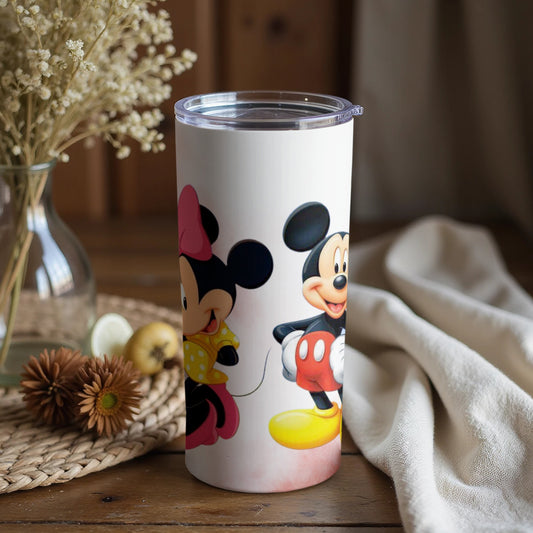 Colorful Mickey and Minnie Mouse Tumbler