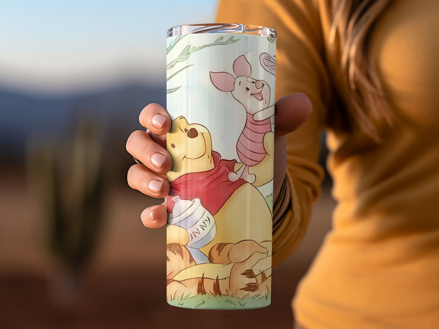 Winnie Pooh Tigger Piglet Butterfly Hunny Friends Tumblers