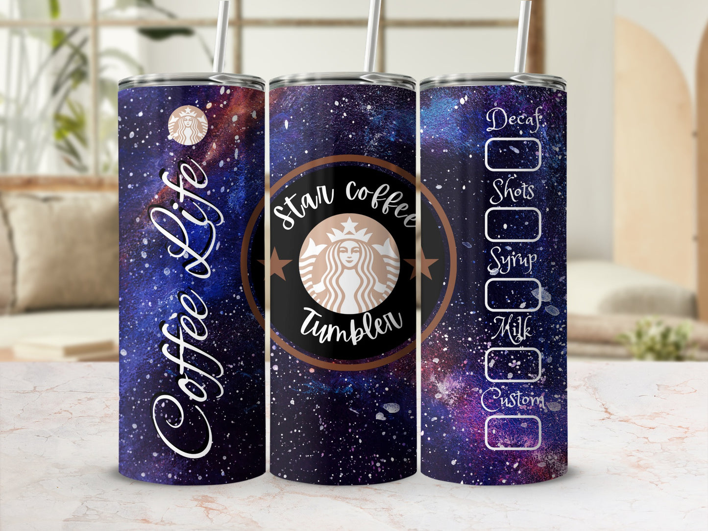 Coffee Life Star Coffee Tumbler for Coffee Lovers