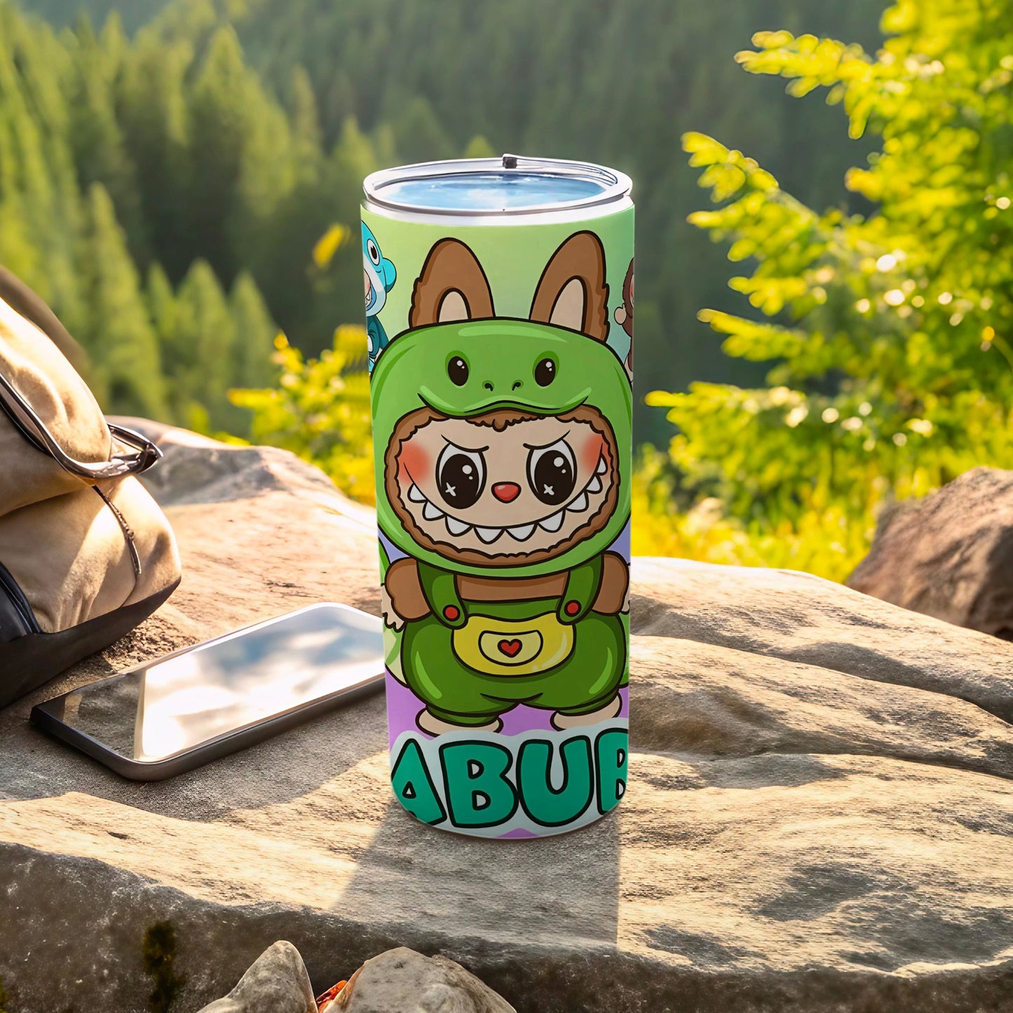 Cute Cartoon Character Insulated Tumbler for Outdoor Use