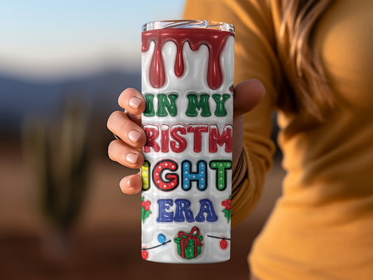 Festive Christmas Themed Insulated Tumbler for Holiday Cheer