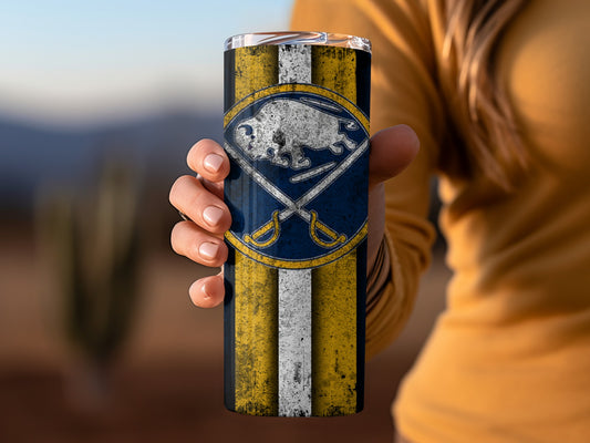 Vintage Buffalo Emblem Tumbler for Drinks and Beverages