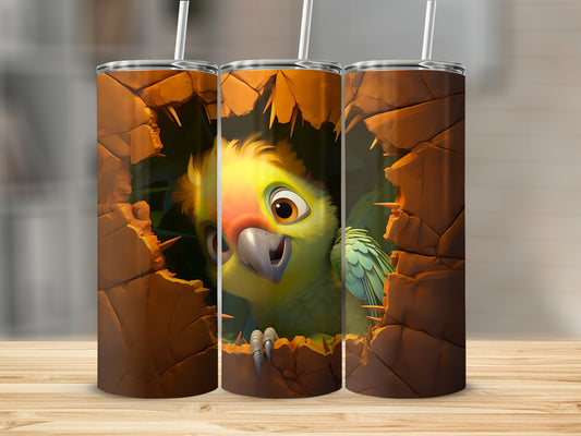 Adorable Animated Parrot Hatching Cracked Wall product type
Tumbler
Parrot
Bird
Cartoon
Animated
Cute
Cracked
Hatching
Emerging
Exotic
Tropical
Wildlife
Design
Drinkware
Beverage
Gift
Unique
Colorful
Adventure
Fun