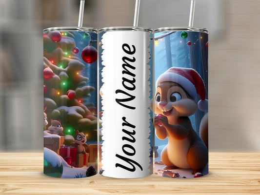 Personalized Christmas Theme Tumbler Cup