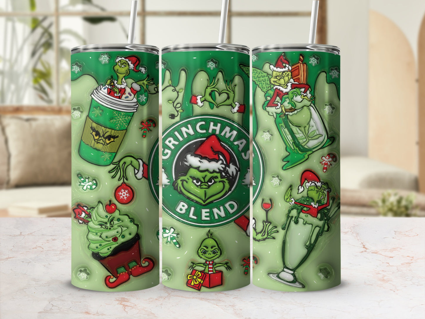 Grinchmas Blend Festive Holiday Tumbler Cup Product