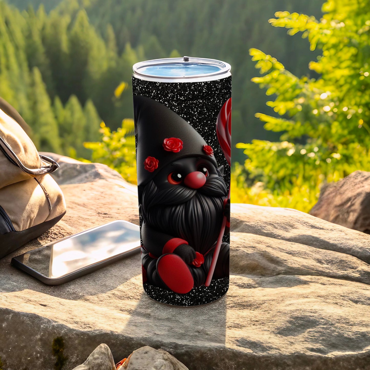 Gnome Design Travel Tumbler for Outdoor Adventures