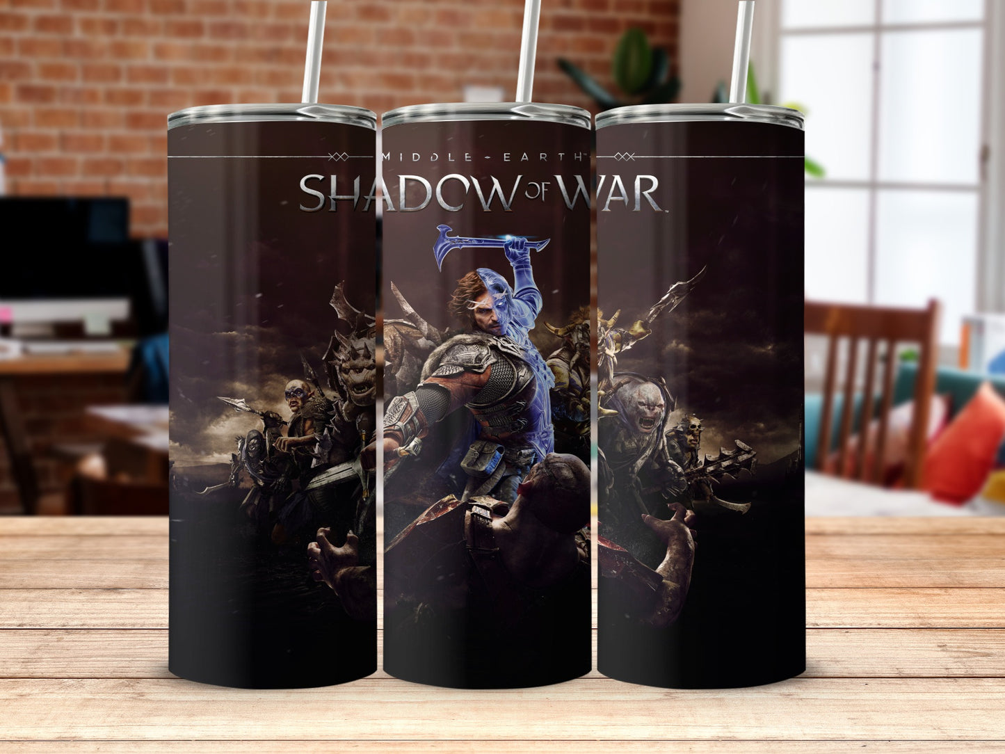 Middle-earth Shadow of War themed tumbler product