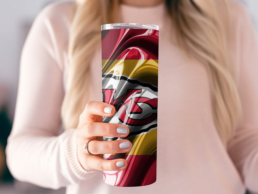 Chiefs Kingdom Abstract Swirl Art Great Team Tumblers