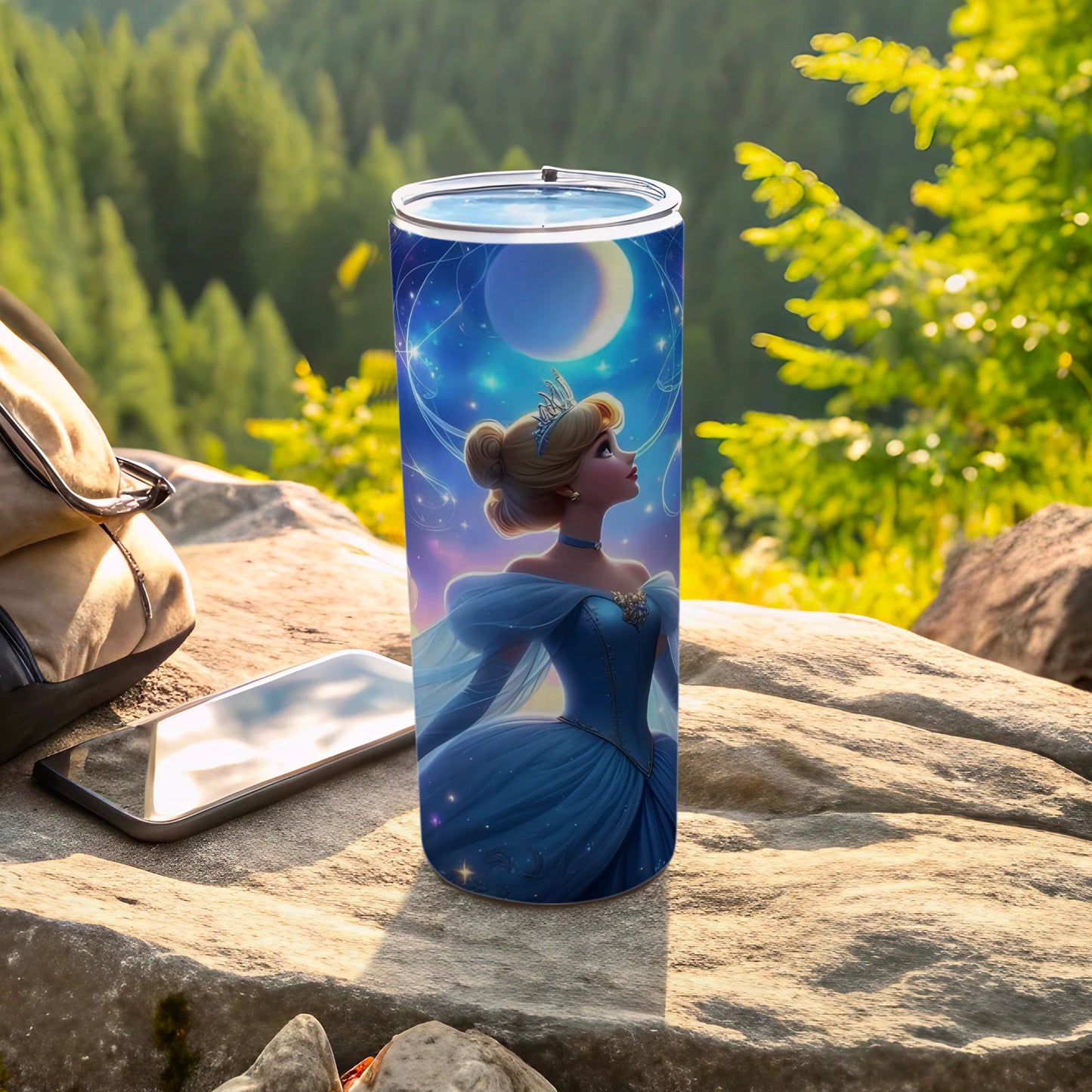 Enchanted Cinderella Moonlight Travel Tumbler