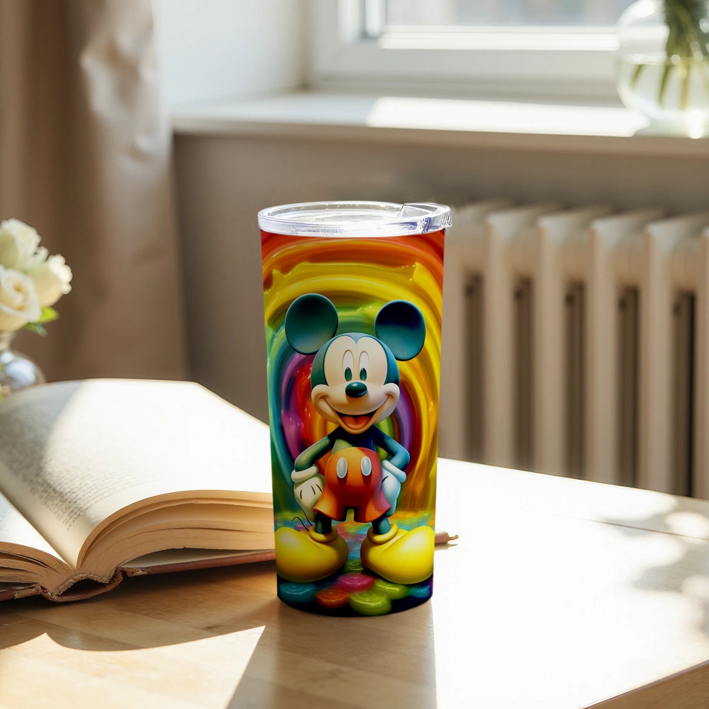 Mickey Mouse Rainbow Design Insulated Tumbler