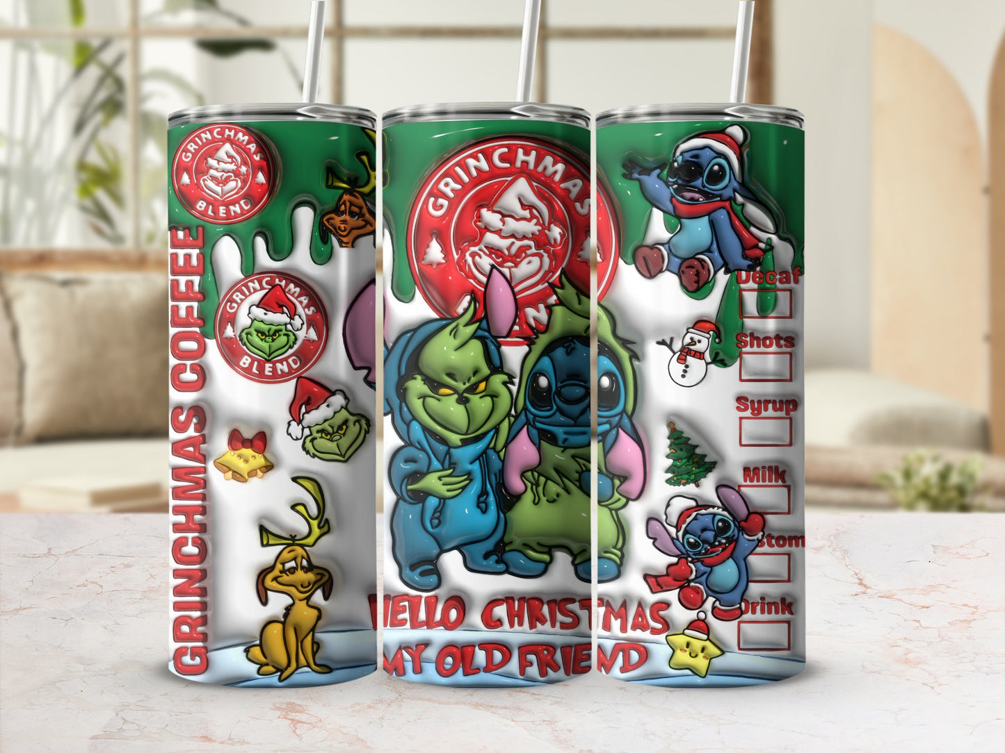 Grinchmas Coffee Hello Christmas My Old Friend Tumbler