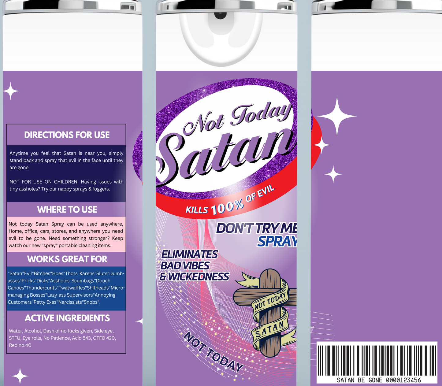 Purple Not Today Satan