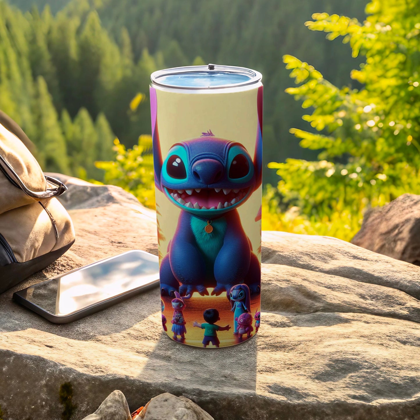 Adorable Cartoon Character Design Travel Tumbler