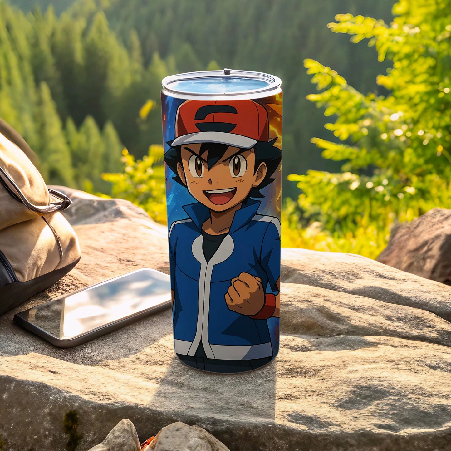 Anime Character Insulated Tumbler with Secure Lid
