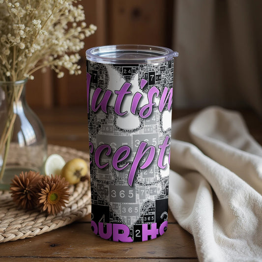Autism Perceptive Tumbler with Brain Theme