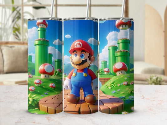 Cartoon Character in Fantasy World Tumbler Set