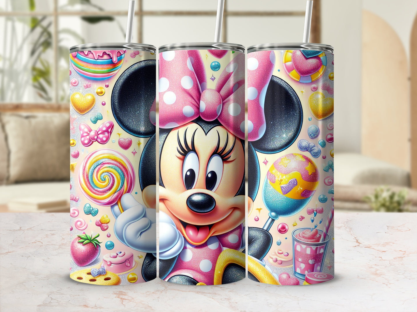 Minnie Mouse Fun and Colorful Insulated Tumbler