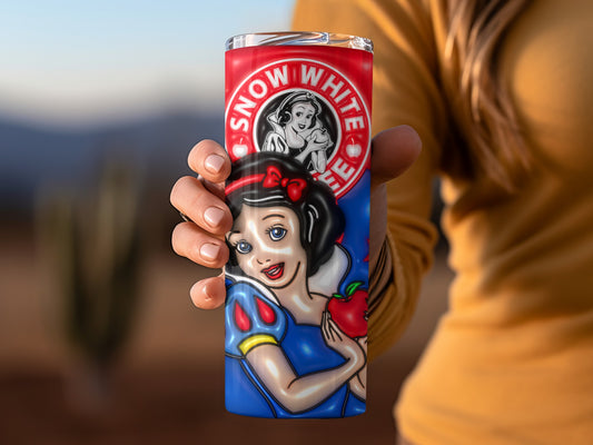 Snow White Holding Red Apple Insulated Tumbler