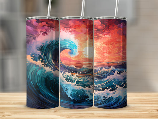 Dynamic Waves Colorful Sunset Sky Tumbler product type
Tumbler
Ocean Wave
Sunset Art
Wave Design
Colorful Sky
Artistic Print
Beach Vibes
Coastal Theme
Drinkware
Travel Mug
Ocean Theme
Gift Idea
Unique Tumbler
Sunrise View
Abstract Ocean
Nature Scene
Big Wave Art
Red Sky Art
Summer Drink
Outdoor Drink
