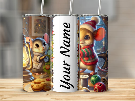 Adorable Mice Customizable Design Tumbler Cup