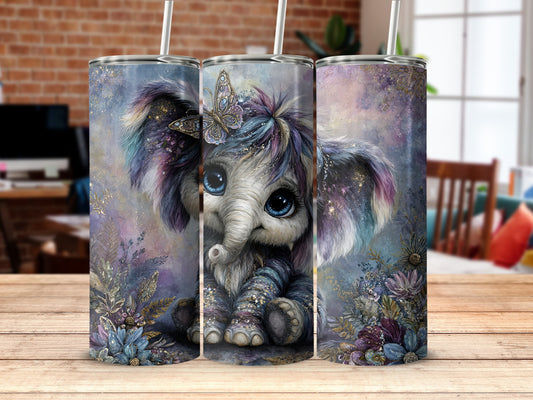 Magical Elephant and Butterfly Artwork Tumblr Product