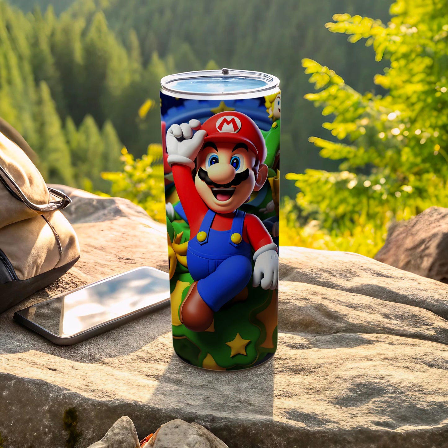 Colorful Mario Adventure Design Vacuum Insulated Tumbler
