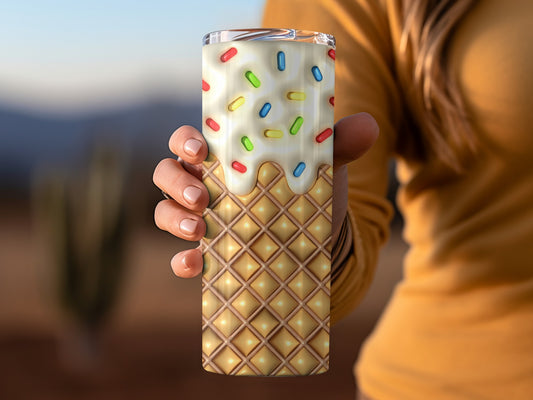 Ice Cream Cone Design Insulated Tumbler Product