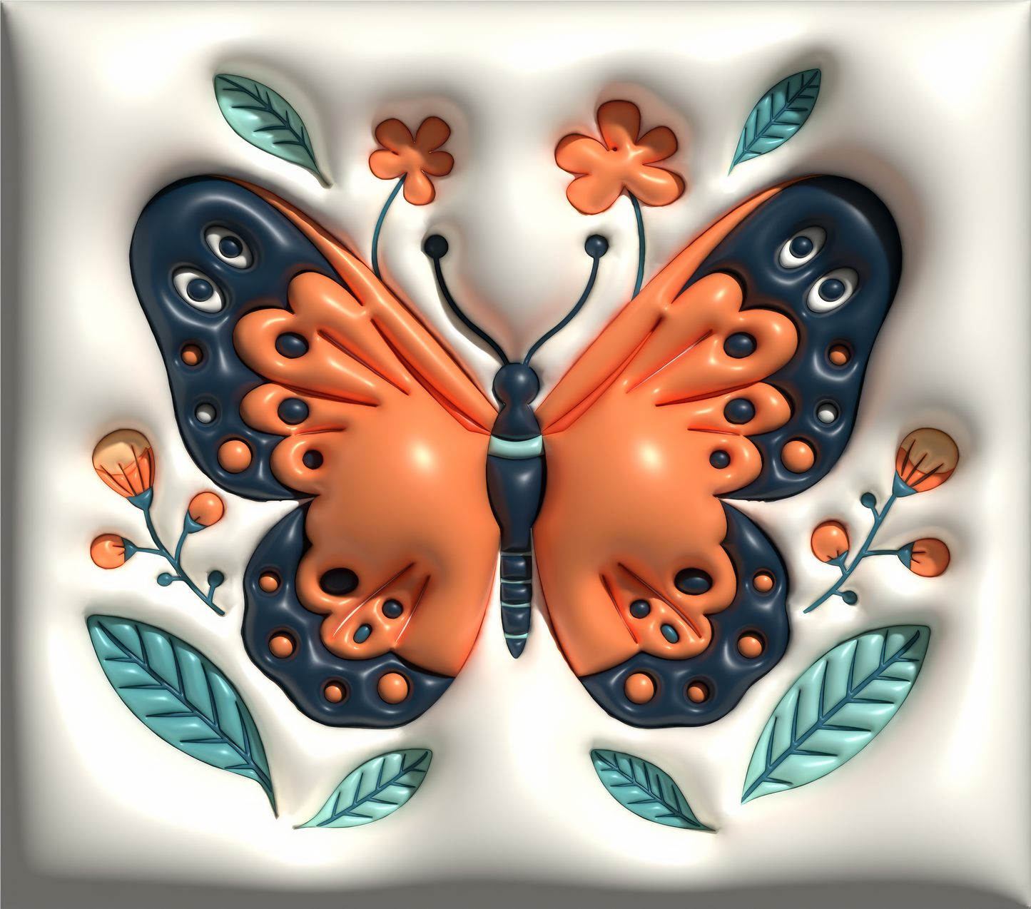 Inflated Butterfly tumbler