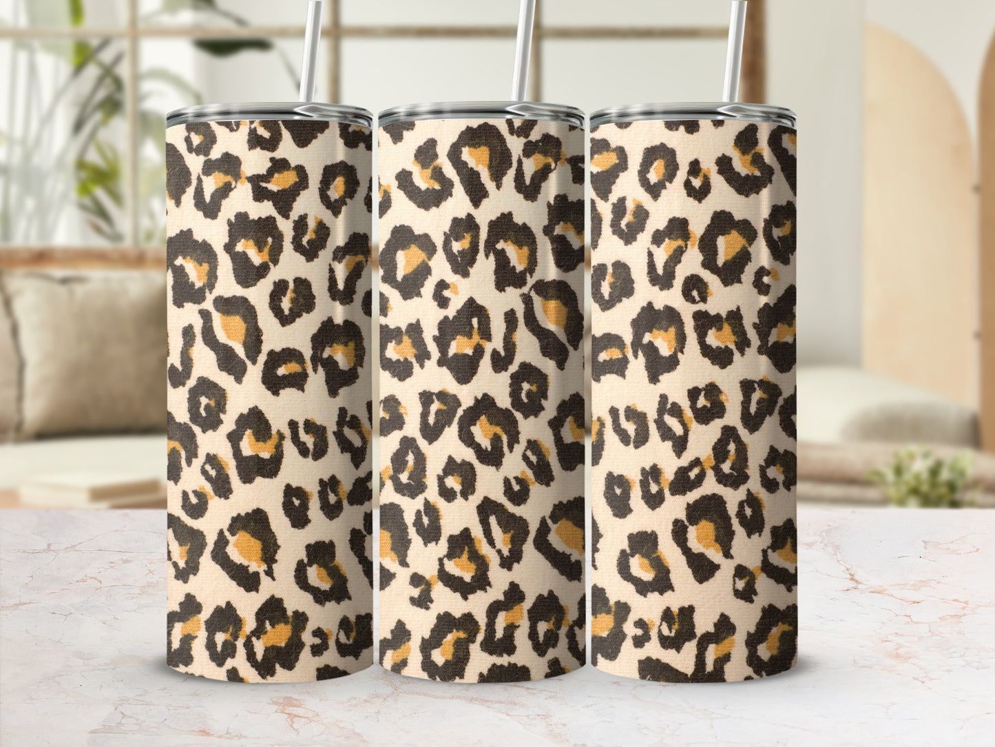 Leopard Print Tumbler for Stylish and Trendy Beverage