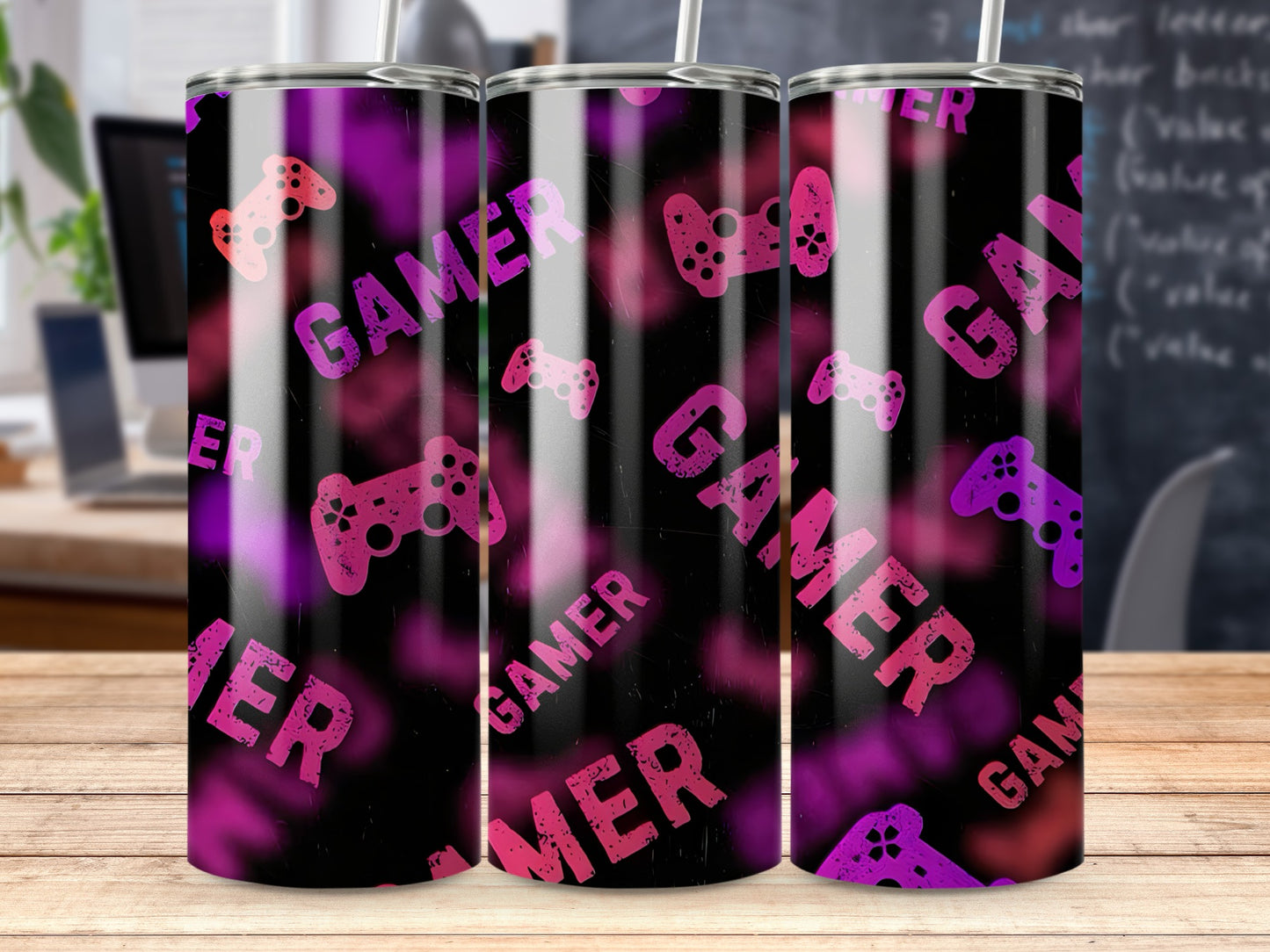 Gamer Design Sleek Tumblers for Gaming Enthusiasts