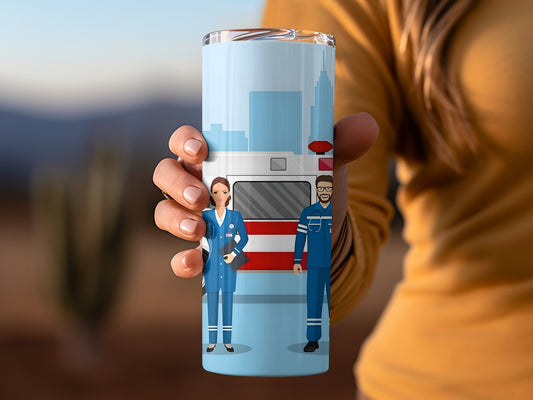 Emergency Medical Team Design on Insulated Tumbler