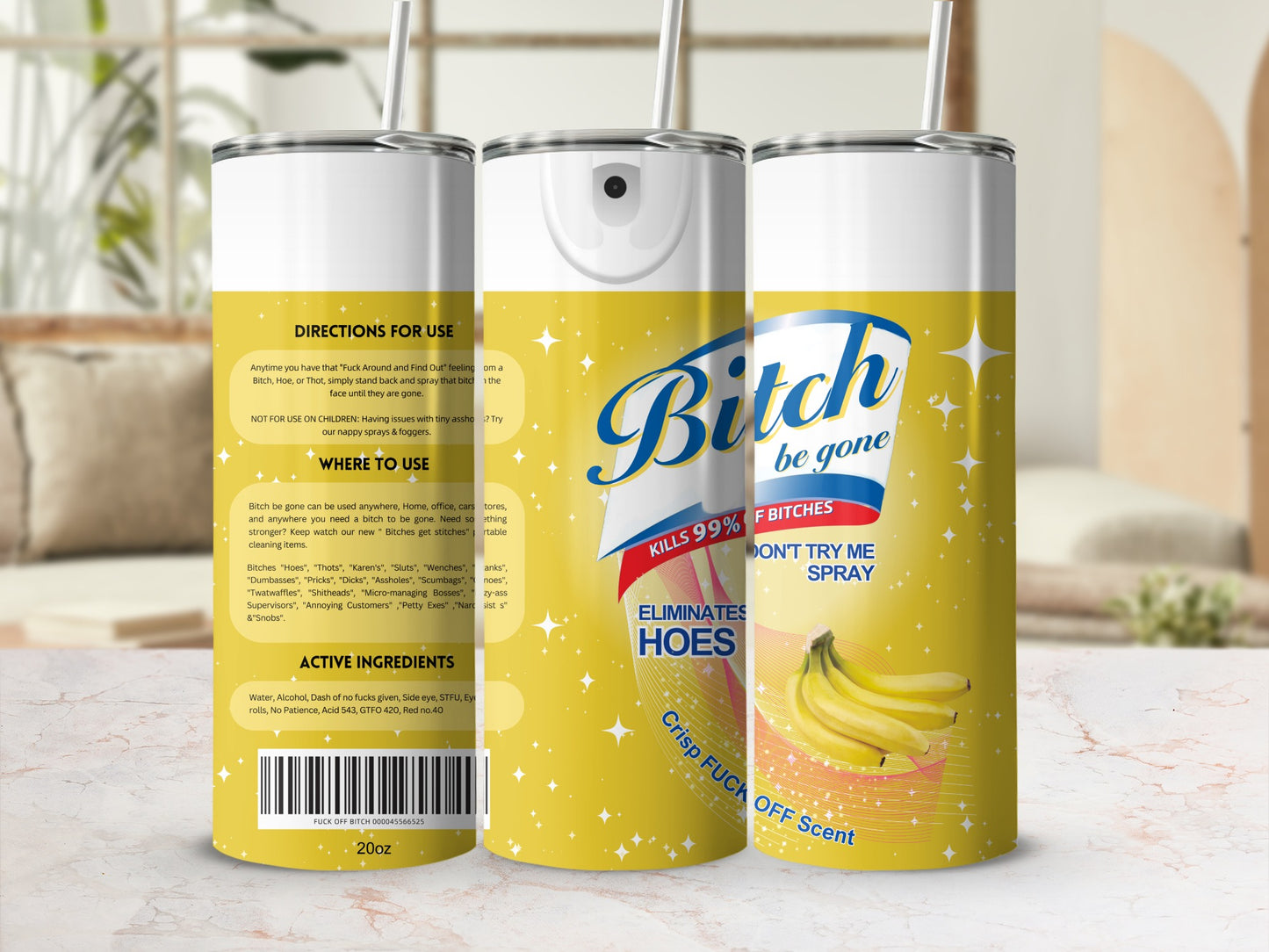 Bitch Be Gone Spray Eliminates Hoes with Crisp Scent