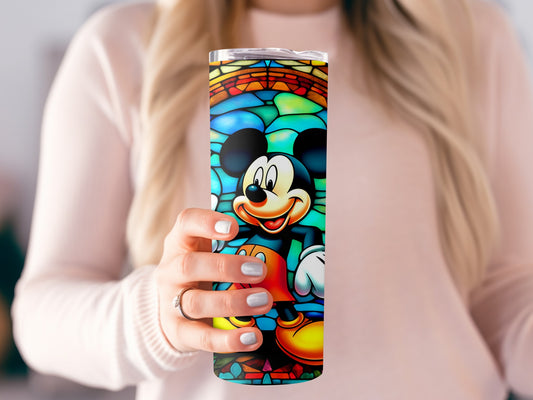 Mickey Mouse Colorful Stained Glass Tumbler product