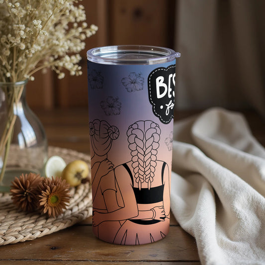 Best Friends Forever Insulated Tumbler with Lid