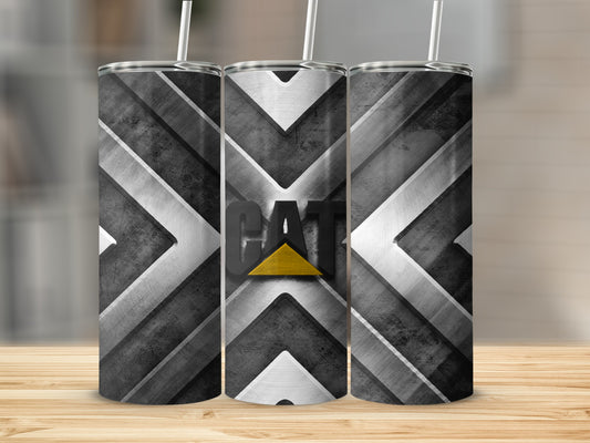 CAT Logo Industrial Chevron Pattern Tumbler product type