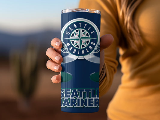 Seattle Mariners Baseball Helmets Logo Graphic Tumblers