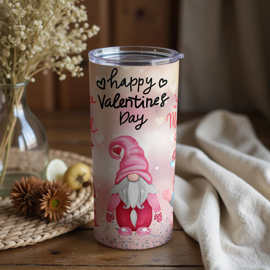 Happy Valentine's Day Gnome Tumbler for the Loved Ones
