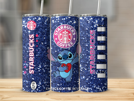 Starbucks Coffee Energy Beverage tumbler with Stitch Design