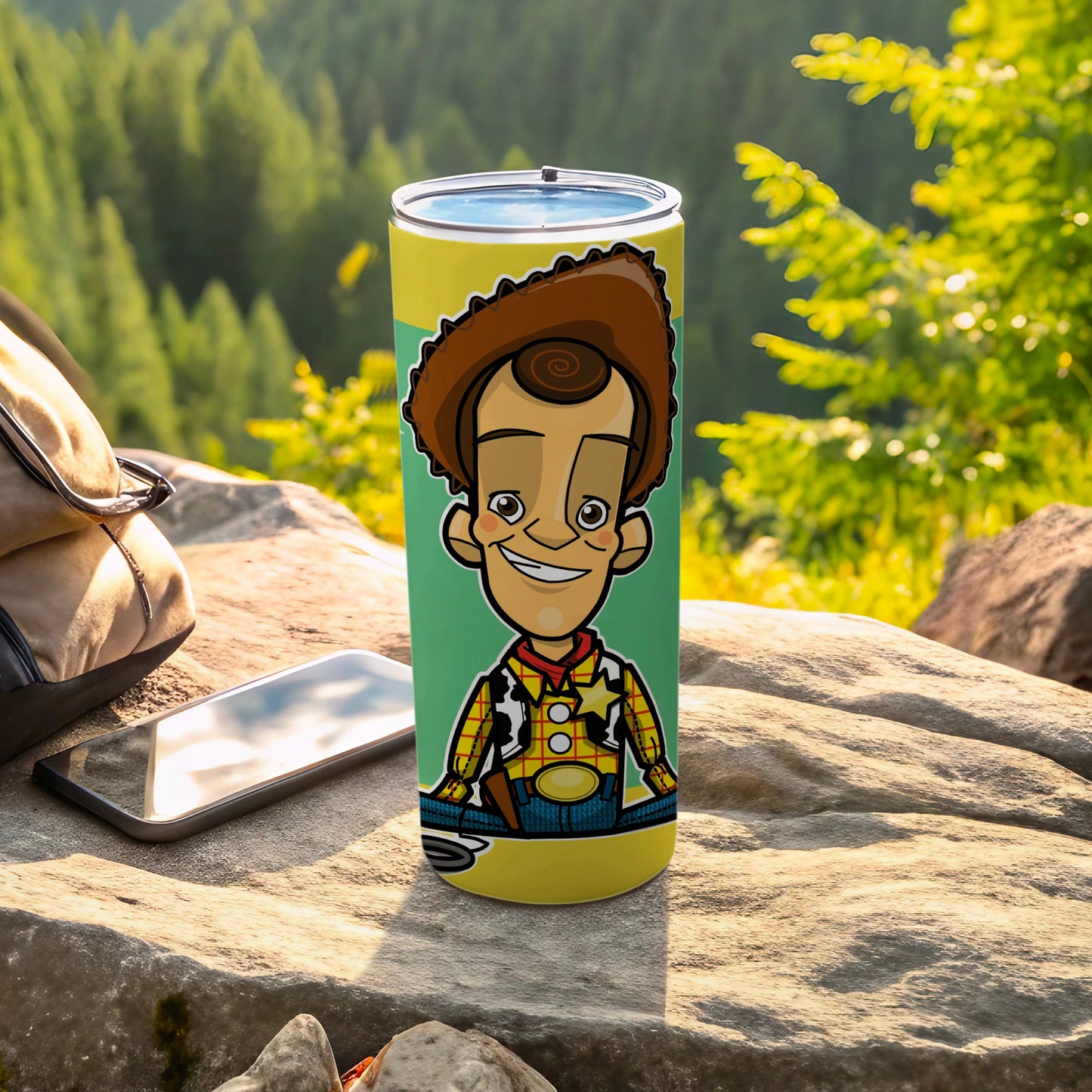 Cartoon Cowboy Character Insulated Tumbler Cup
