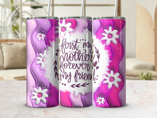 Floral Design Mother's Day Gift Tumbler for Friends