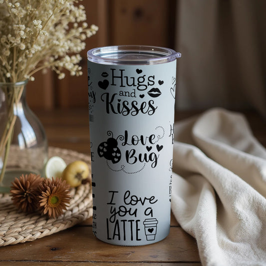 Hugs and Kisses Love Bug I Love You A Latte Tumbler