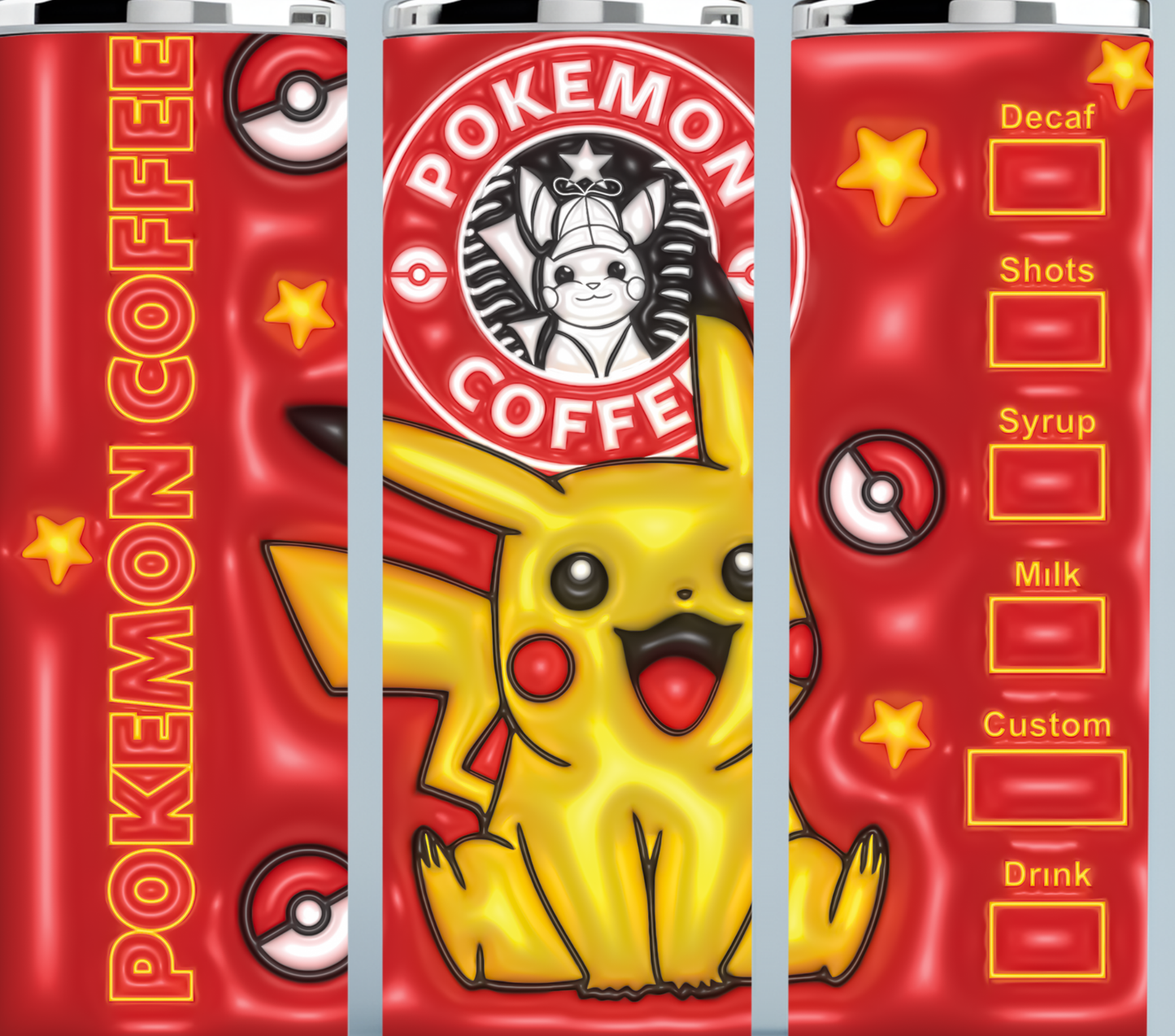 Pikachu Coffee Starbucks Tumbler