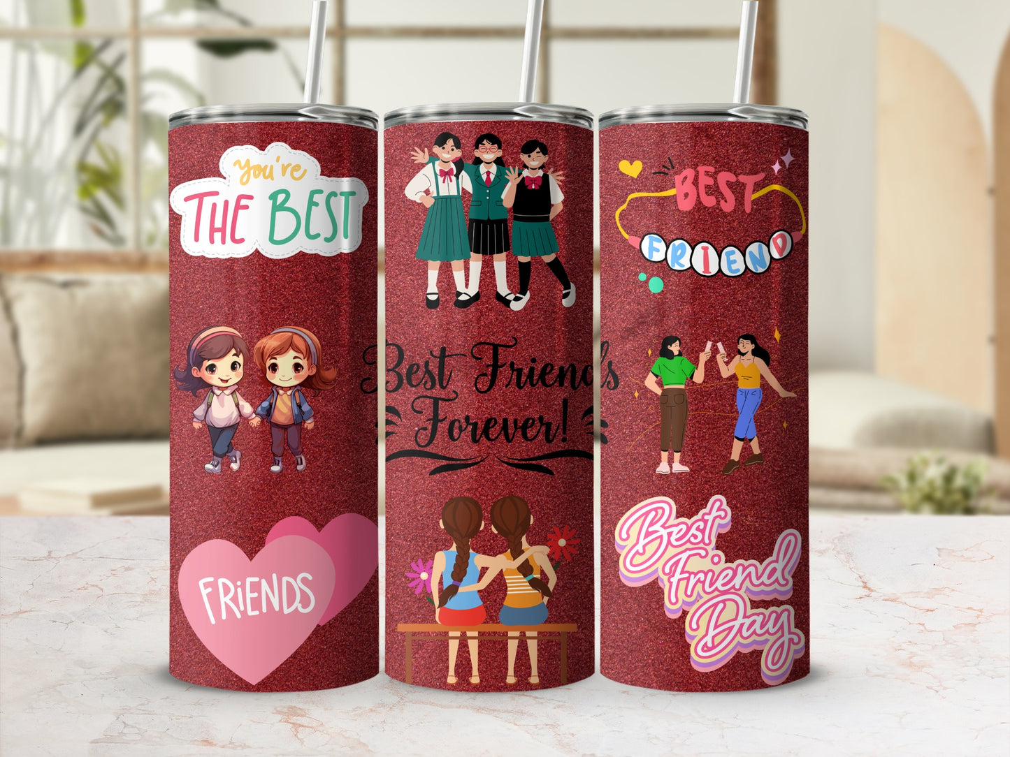 Best Friends Forever Customizable Tumbler Cup