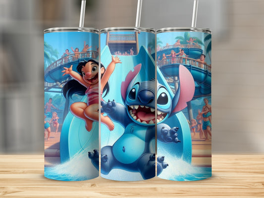 Fun Waterpark Adventure Character Tumbler Cup